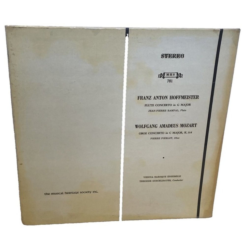 Flute Concerto In G Major/Oboe Concerto In C Major, K. 314 (Vinyl) Musical Herit